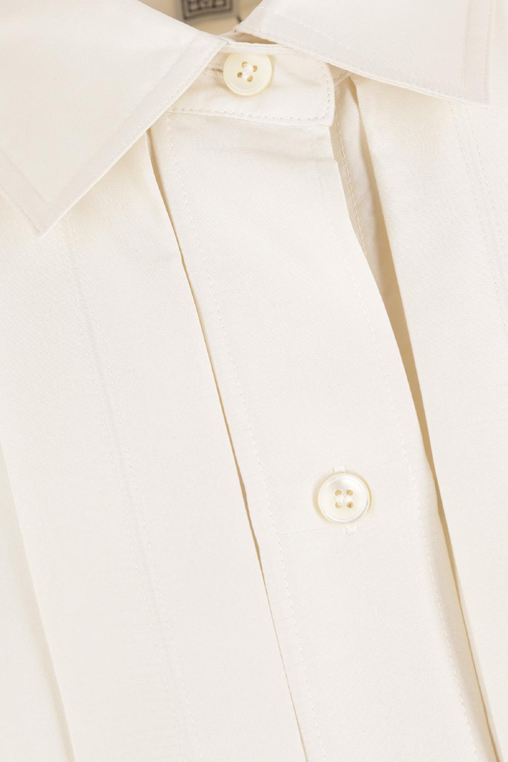 TOTEME Camicia In Seta Con Dettaglio Plissé