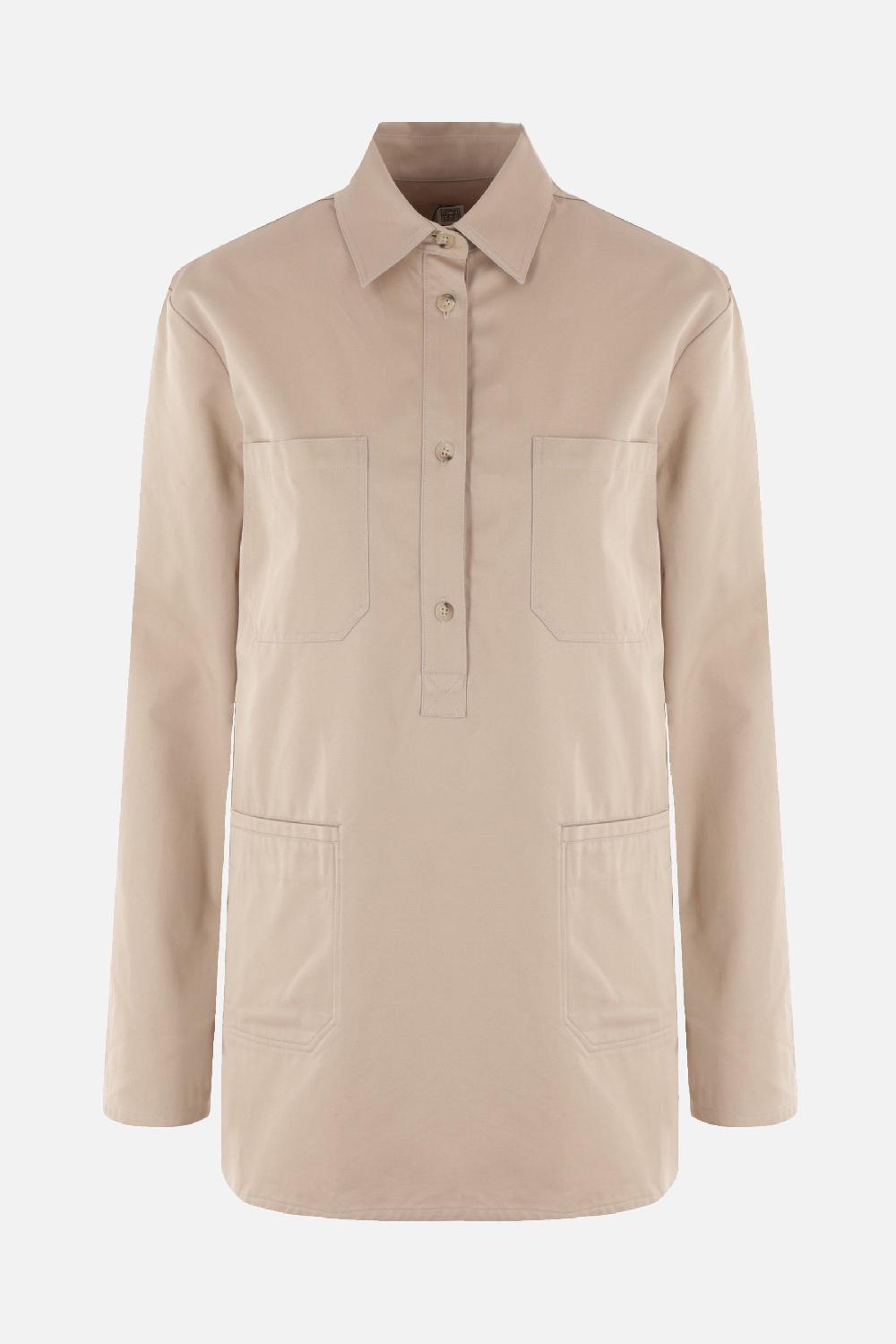 TOTEME camicia in twill di cotone organico