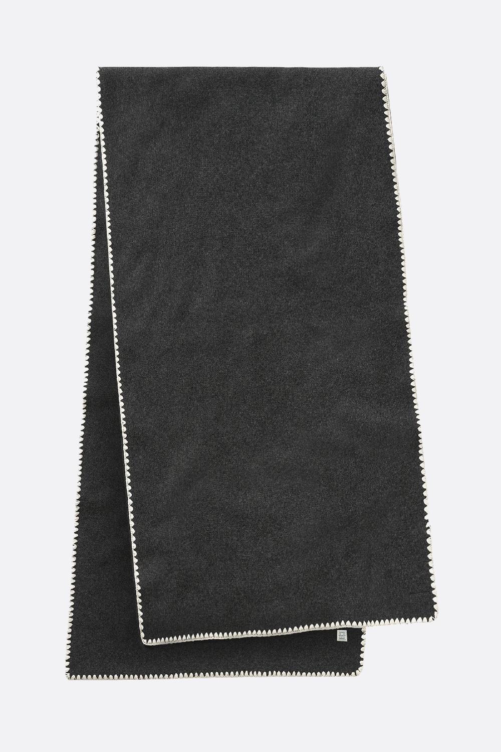 TOTEME Sciarpa In Lana E Cashmere Con Ricamo