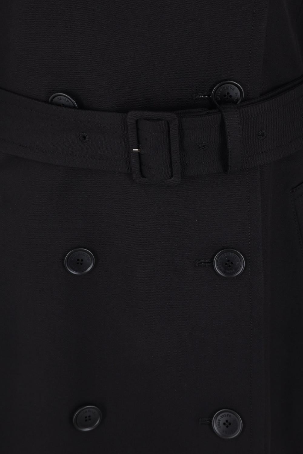 BALENCIAGA Trench Oversize A Clessidra In Gabardine