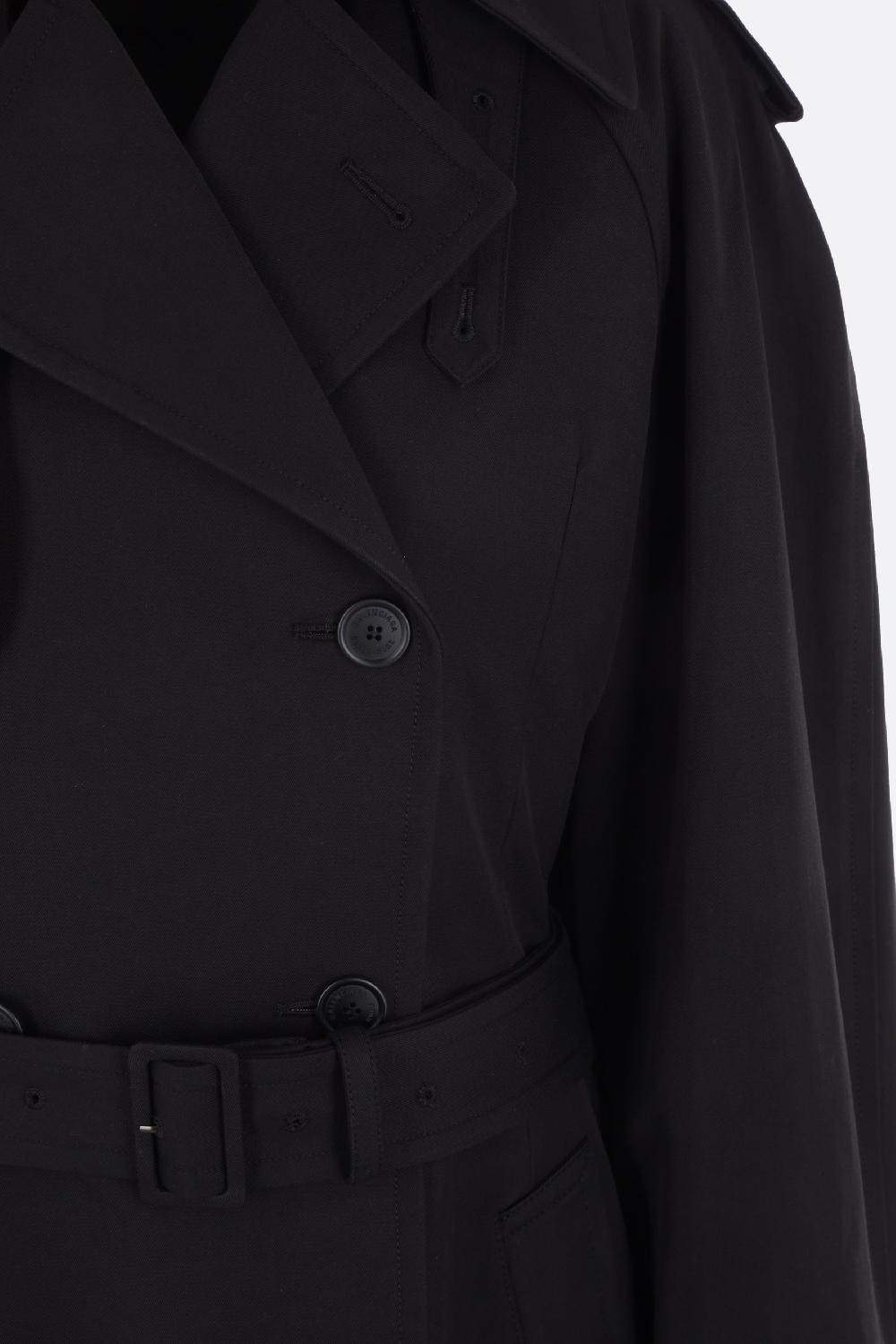 BALENCIAGA Trench Oversize A Clessidra In Gabardine
