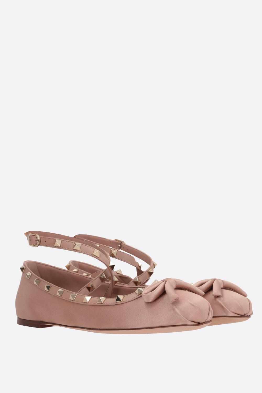 VALENTINO GARAVANI Ballerina Rockstud In Raso