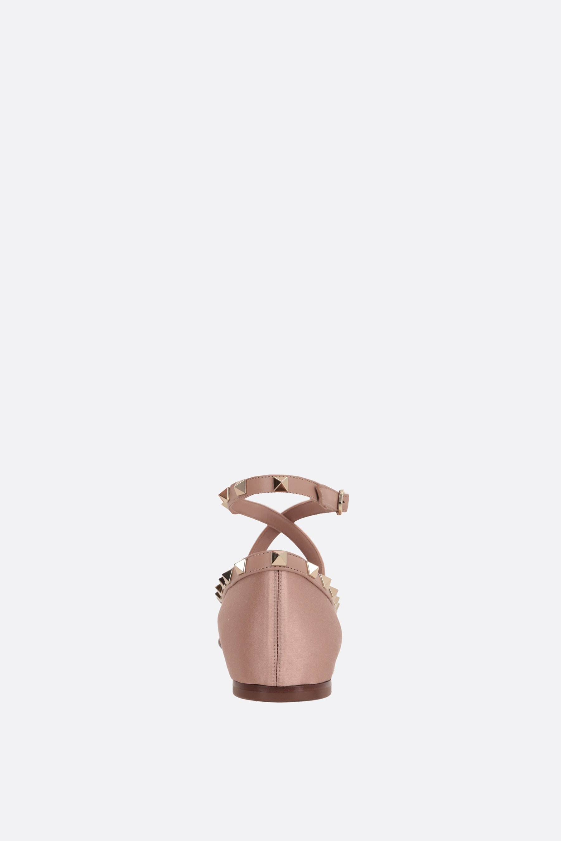 VALENTINO GARAVANI Ballerina Rockstud In Raso