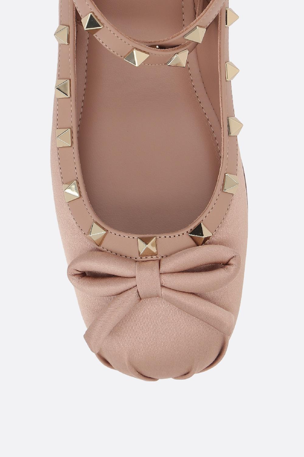 VALENTINO GARAVANI Ballerina Rockstud In Raso