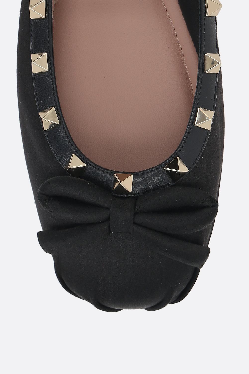 VALENTINO GARAVANI Ballerina Rockstud In Raso