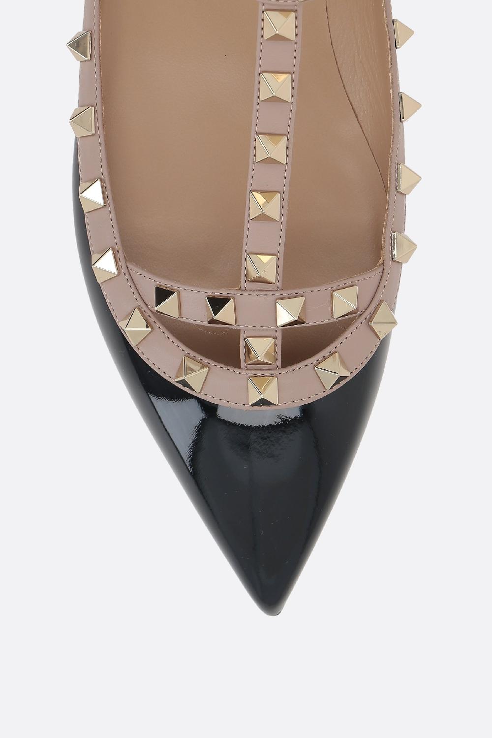 VALENTINO GARAVANI Ballerina Rockstud In Vernice