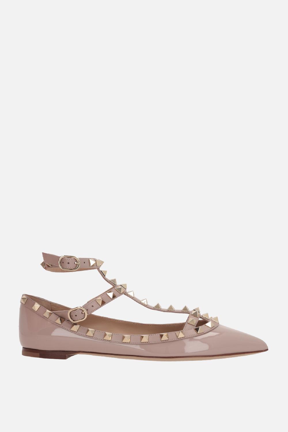 VALENTINO GARAVANI ballerina Rockstud in vernice