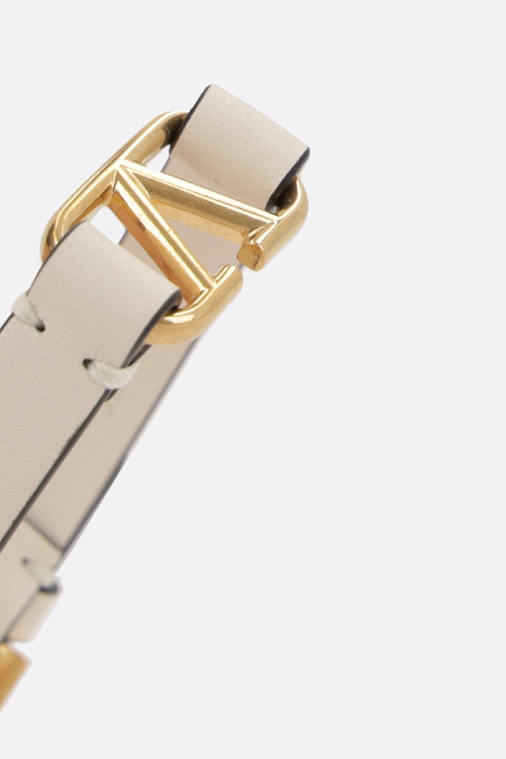 VALENTINO GARAVANI Bracciale VLogo In Pelle Liscia