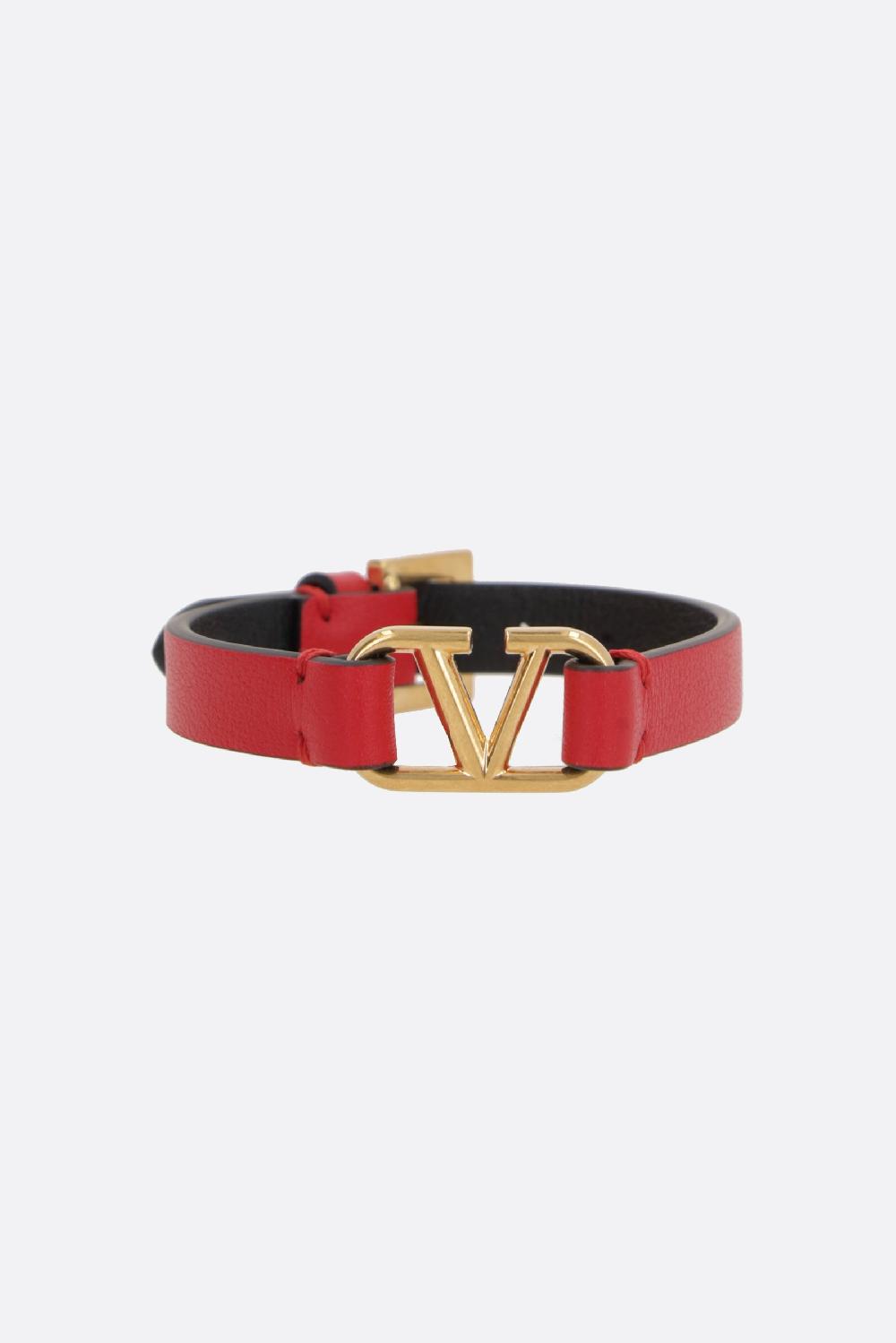VALENTINO GARAVANI Bracciale VLogo In Pelle Liscia