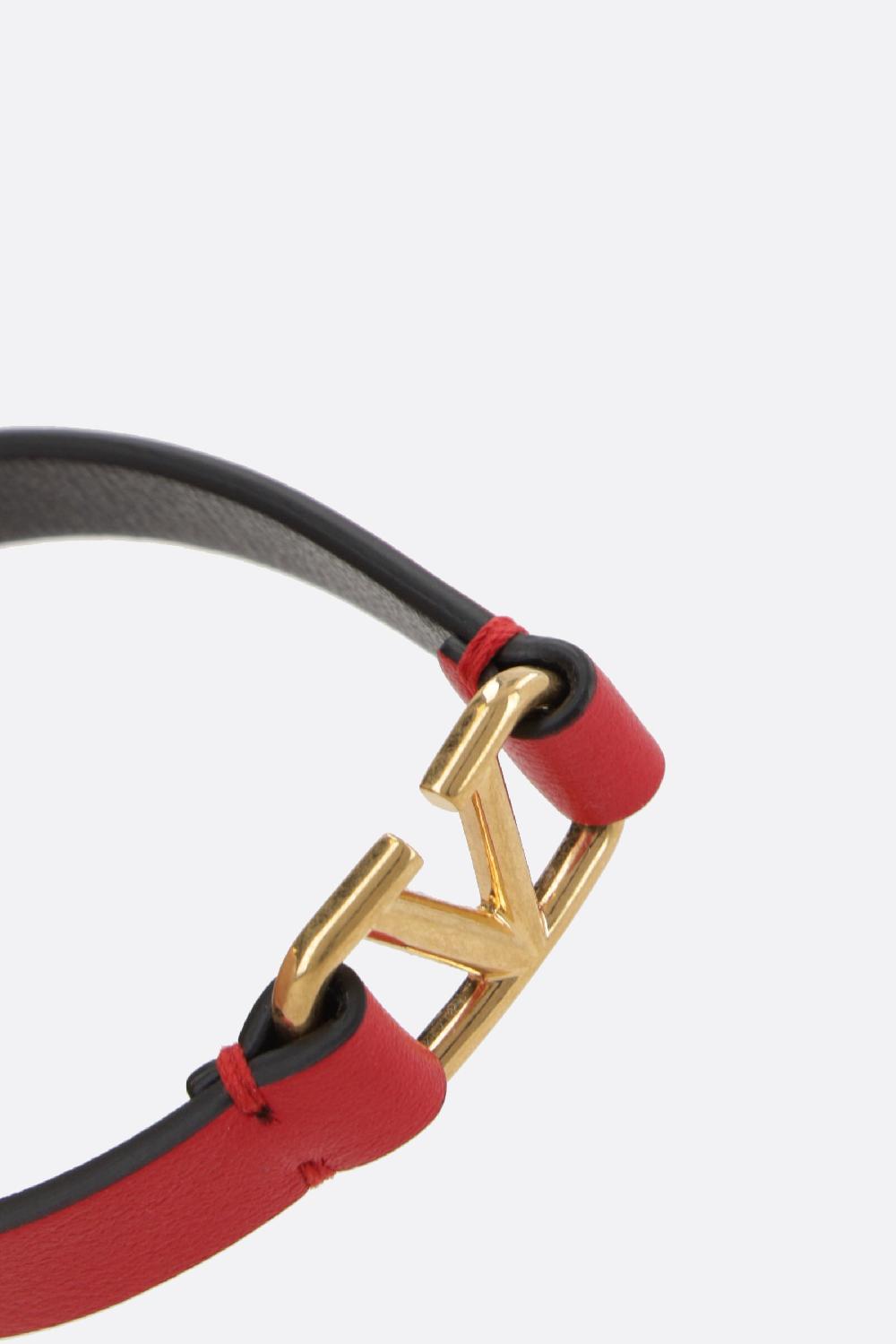 VALENTINO GARAVANI Bracciale VLogo In Pelle Liscia