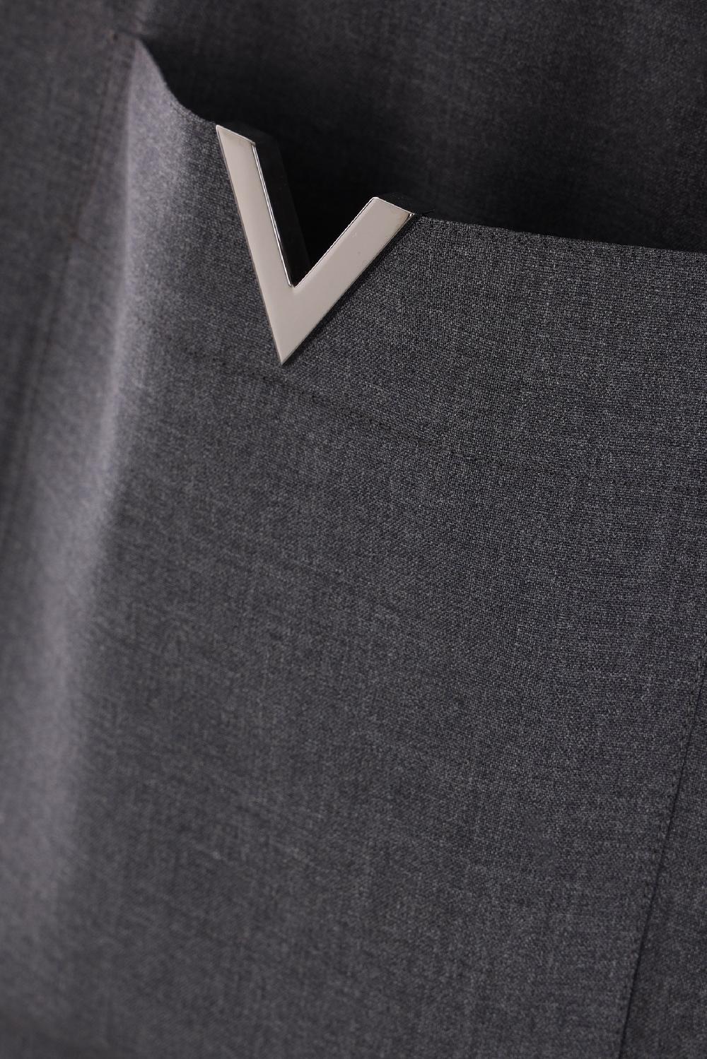 VALENTINO GARAVANI Camicia In Lana Con V Detail