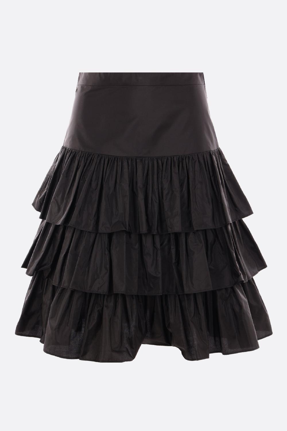 VALENTINO GARAVANI gonna a balze in taffetà