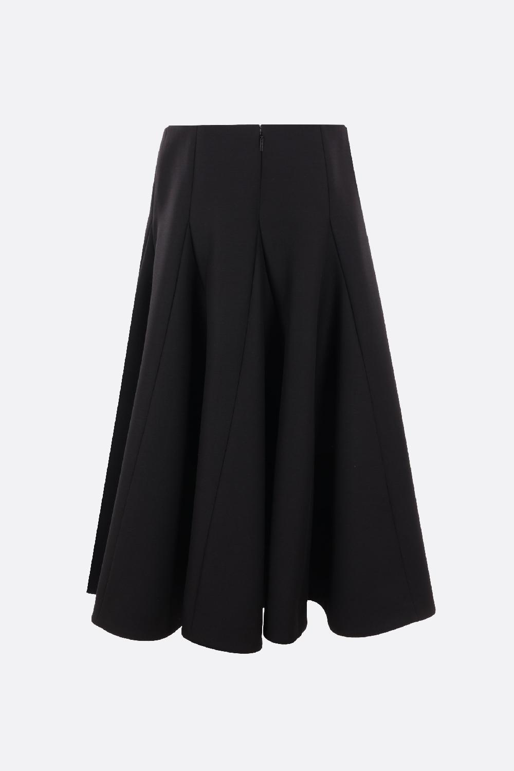 VALENTINO GARAVANI Gonna A Ruota In Crepe Couture