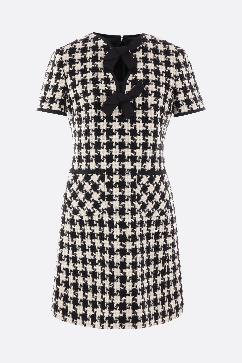 VALENTINO GARAVANI miniabito in Damier Light Tweed