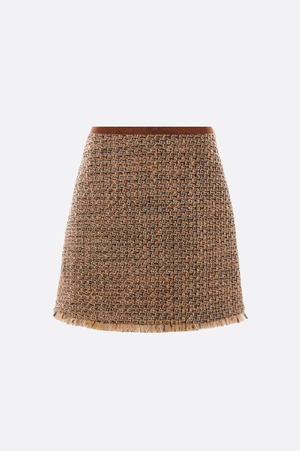 VALENTINO GARAVANI minigonna in Fantasy Tweed