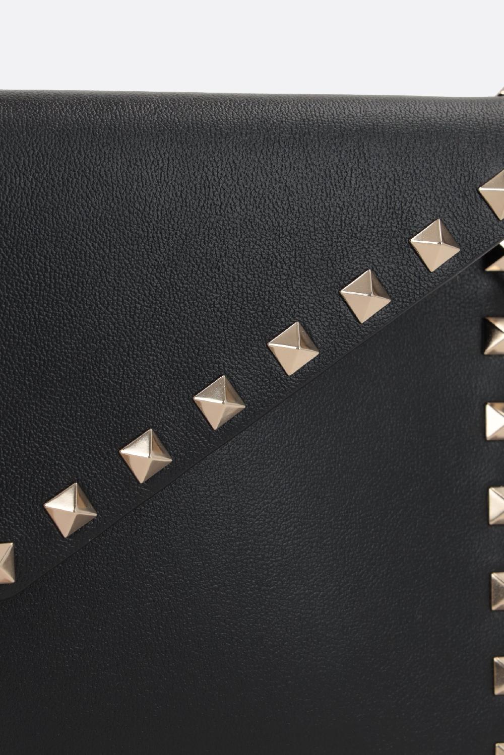 VALENTINO GARAVANI Pouch Rockstud In Pelle Liscia