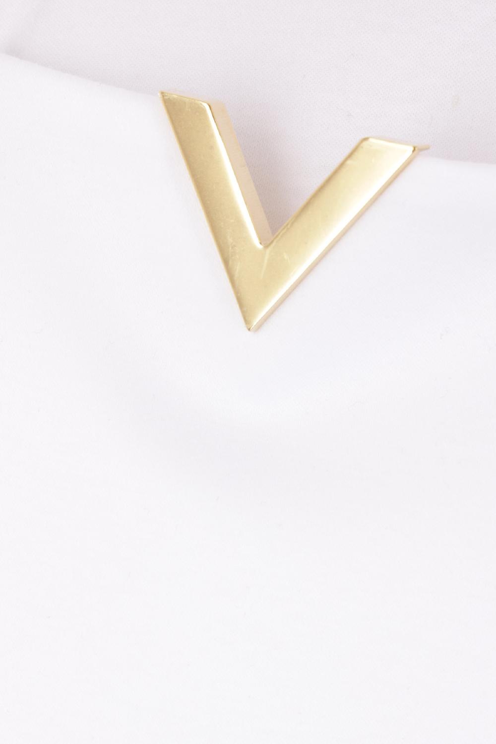 VALENTINO GARAVANI T-shirt In Cotone Con V Detail