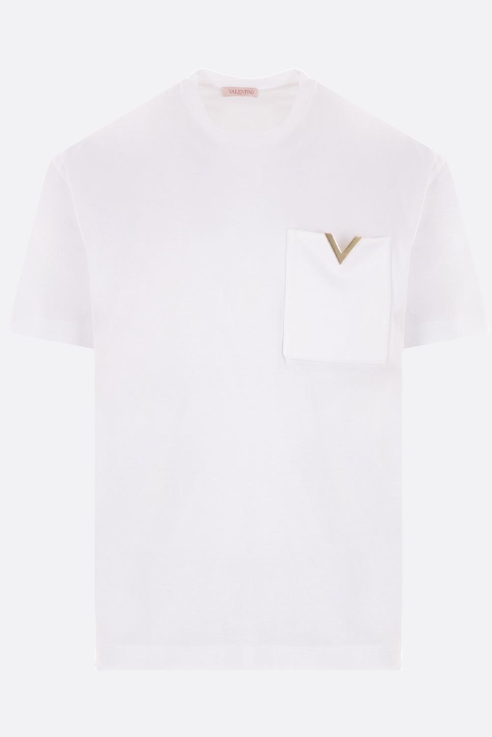 VALENTINO GARAVANI t-shirt in cotone con V Detail