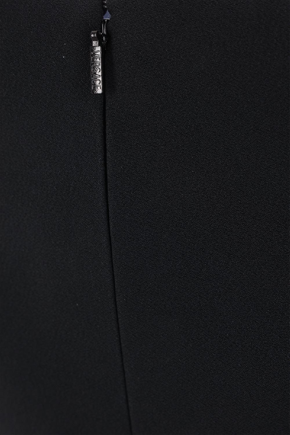 VERSACE Abito Smanicato In Raso Envers Crepe