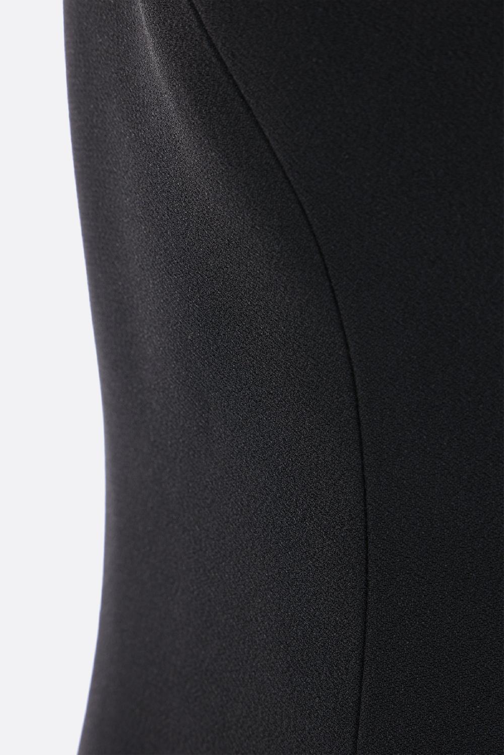 VERSACE Abito Smanicato In Raso Envers Crepe