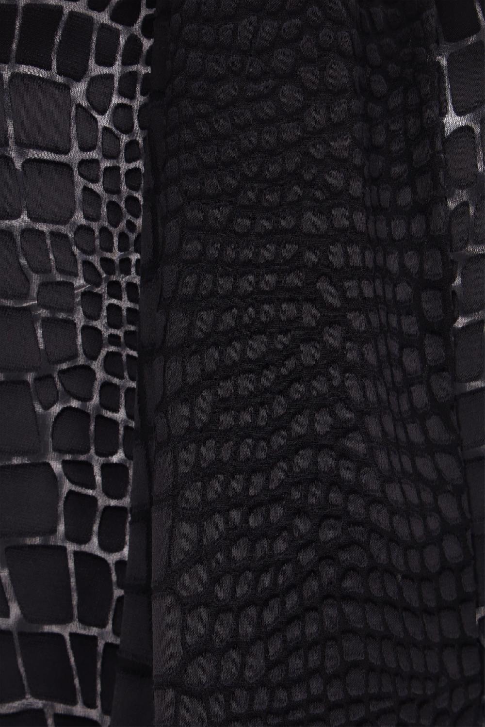 VERSACE Camicia In Misto Seta Devoré Coccodrillo