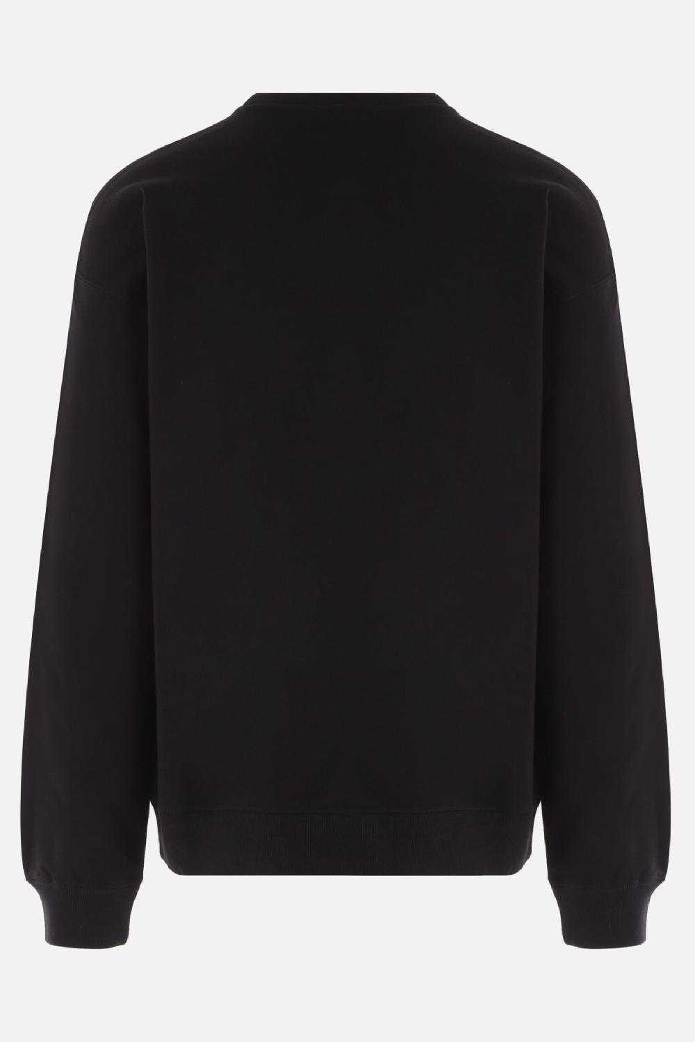 VERSACE Felpa In Jersey Ricamo Logo Medusa Flame