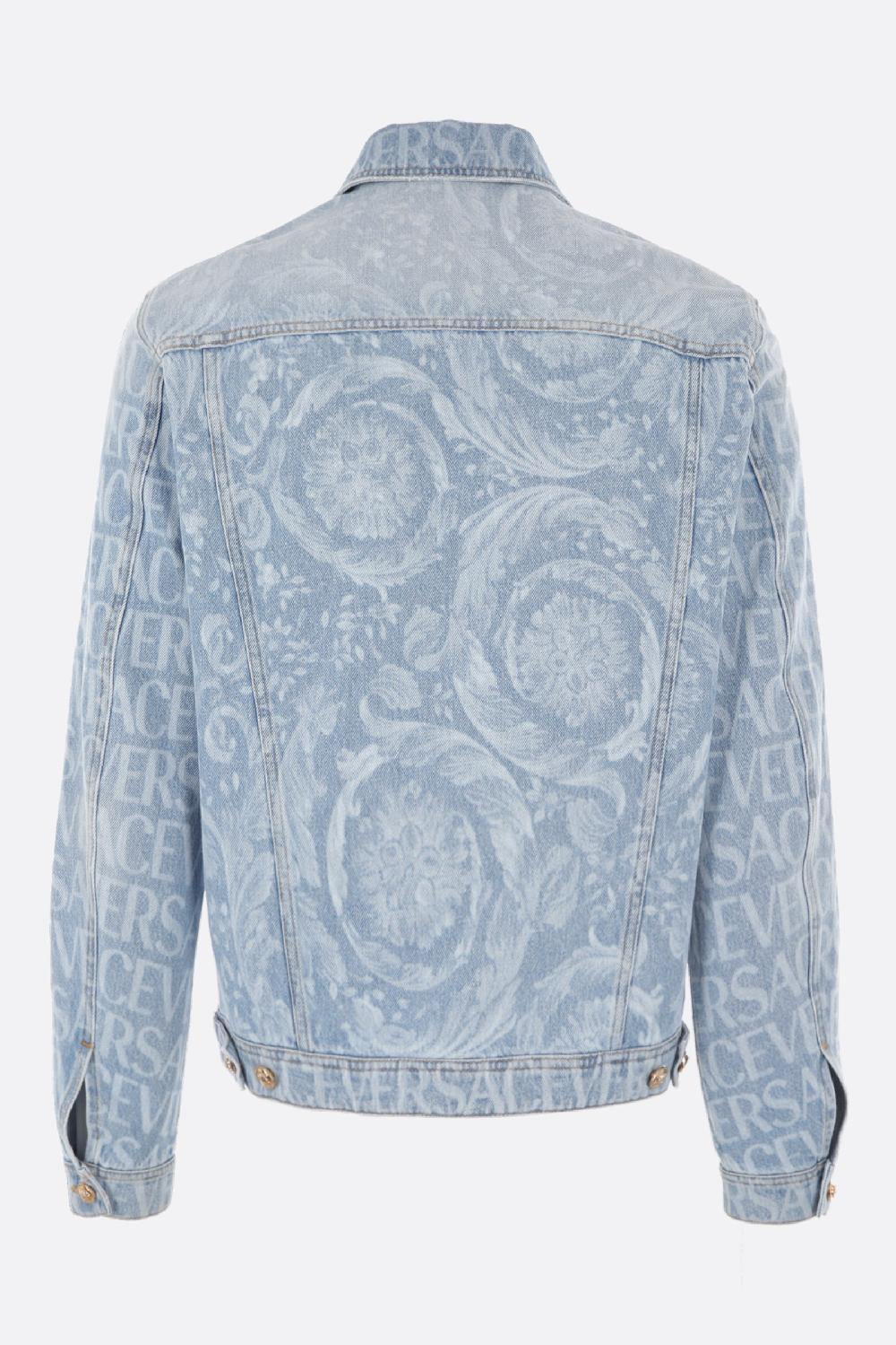 VERSACE Giubbotto In Denim Versace Allover