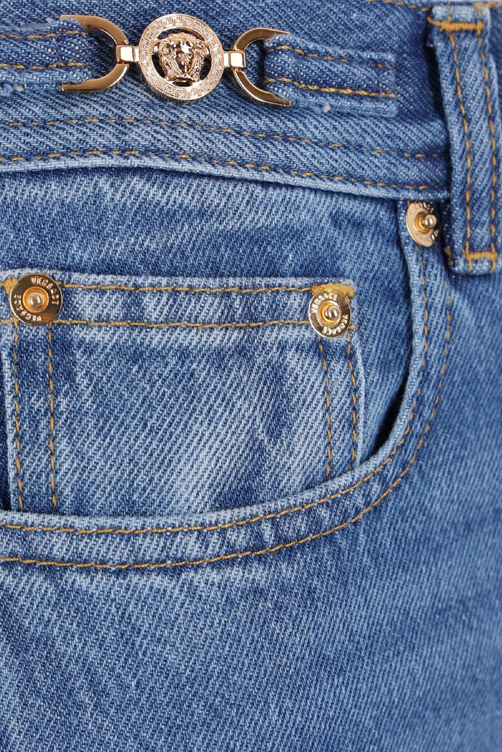 VERSACE Jeans A Gamba Larga In Denim Medusa '95