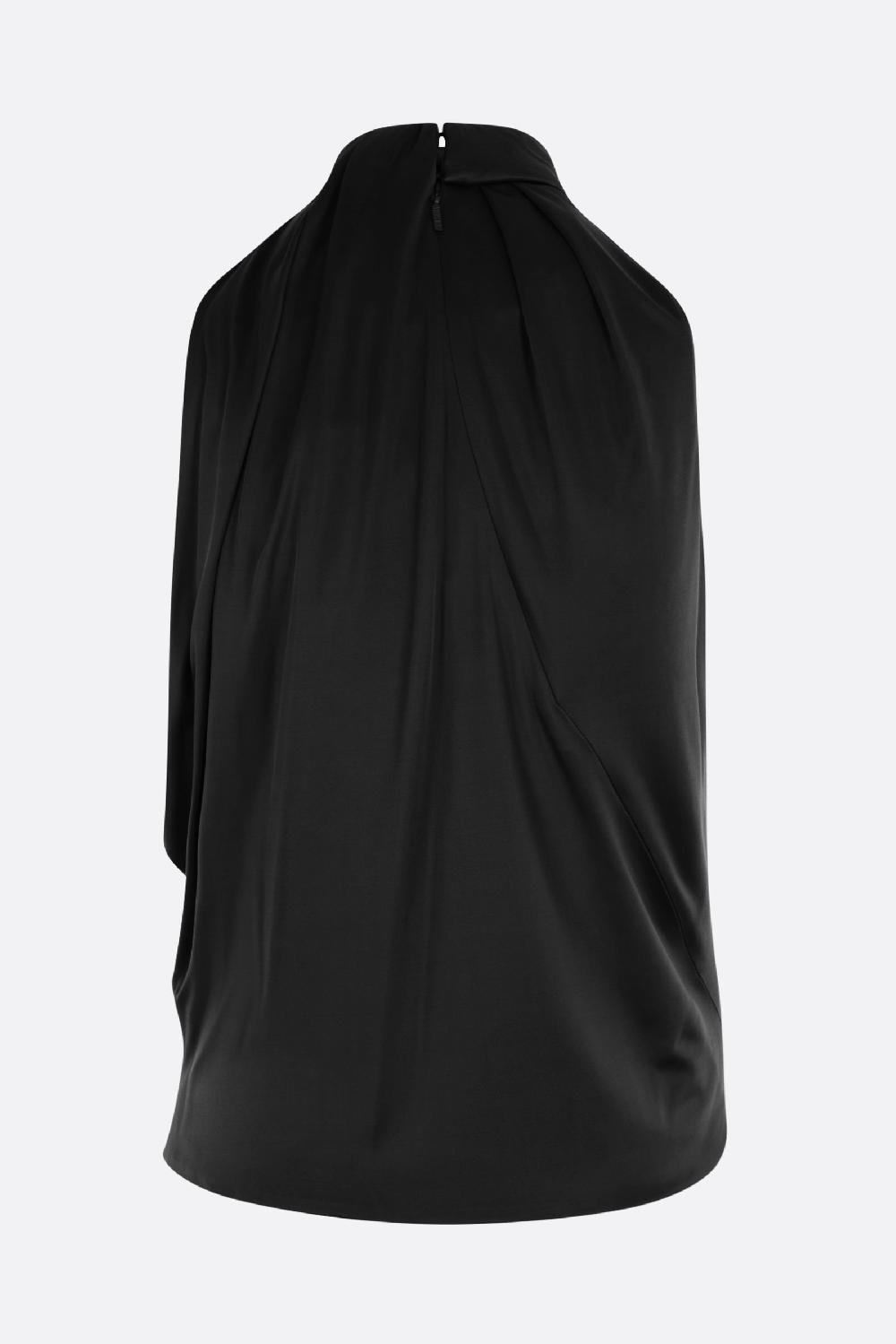 VERSACE Top Smanicato In Viscosa Sostenibile