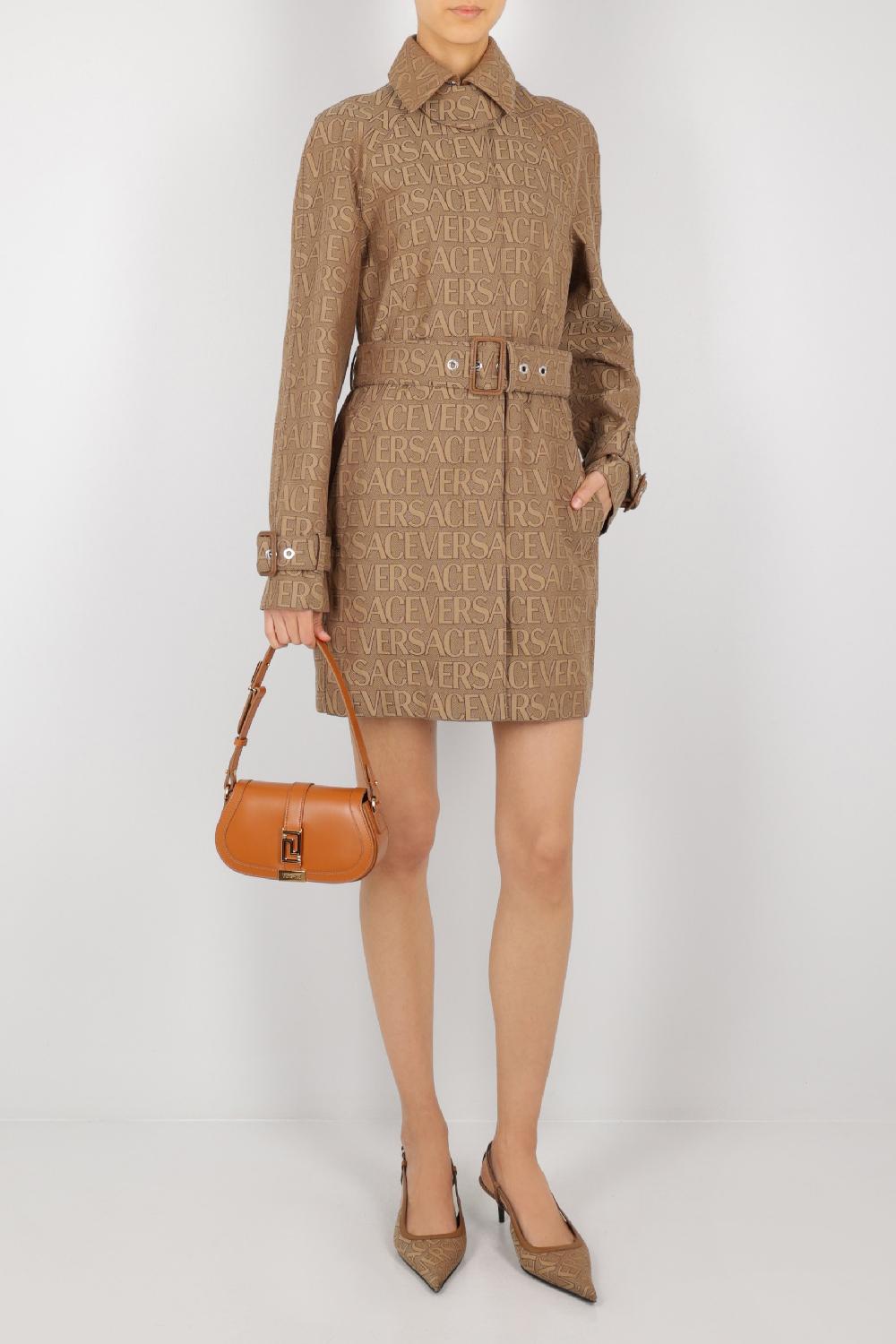 VERSACE Trench In Canvas Jacquard Versace Allover