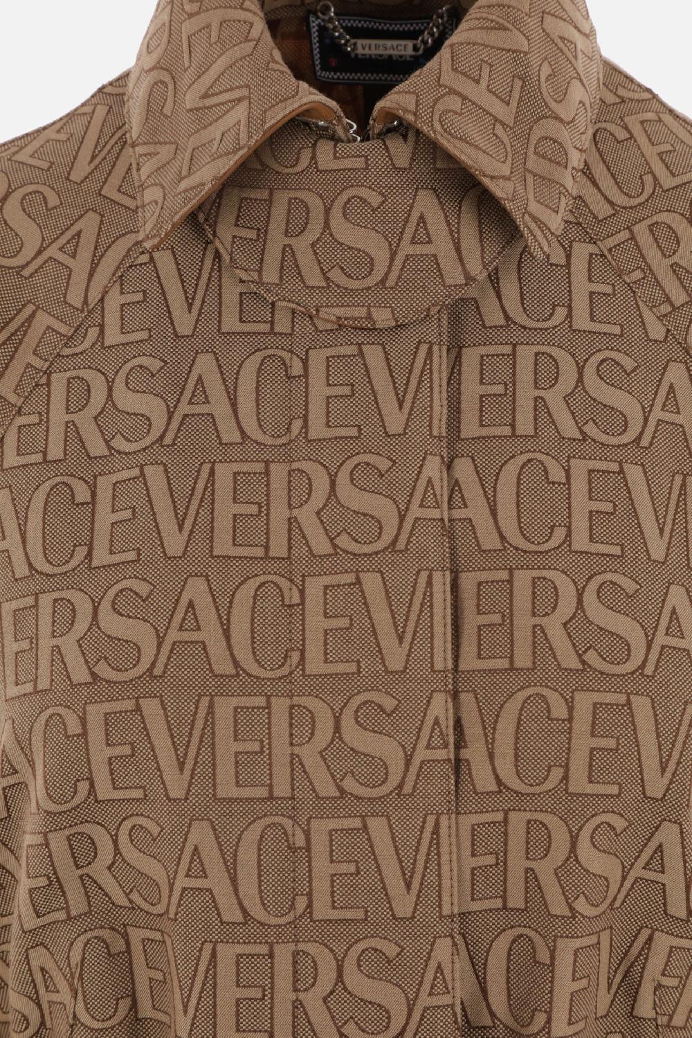 VERSACE Trench In Canvas Jacquard Versace Allover