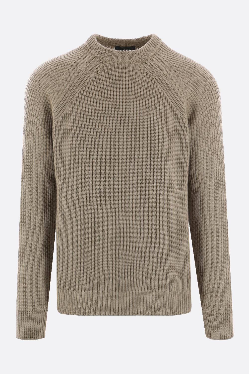 ZANONE Pullover In Lana A Costine