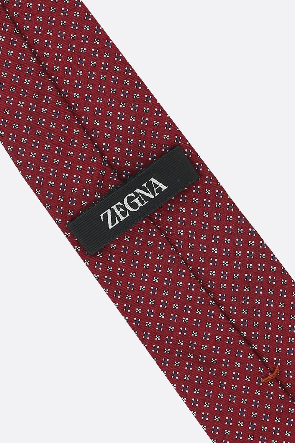 ZEGNA Cravatta In Jacquard Di Seta