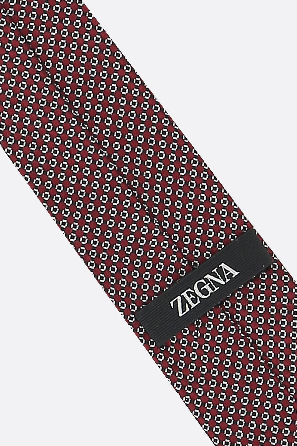 ZEGNA Cravatta In Jacquard Di Seta