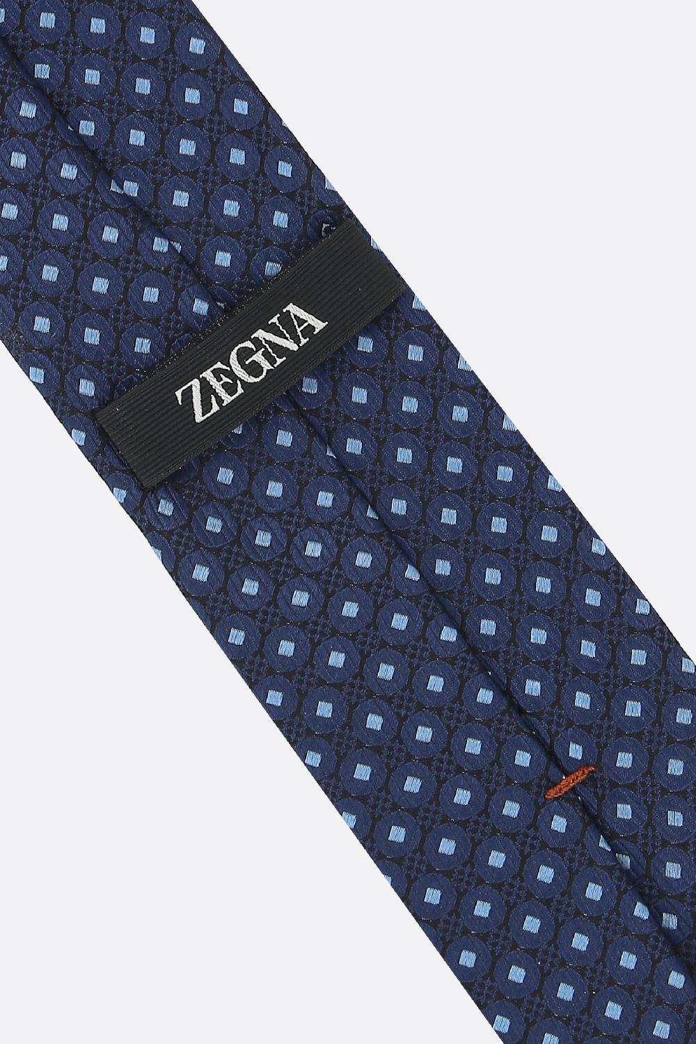 ZEGNA Cravatta In Jacquard Di Seta