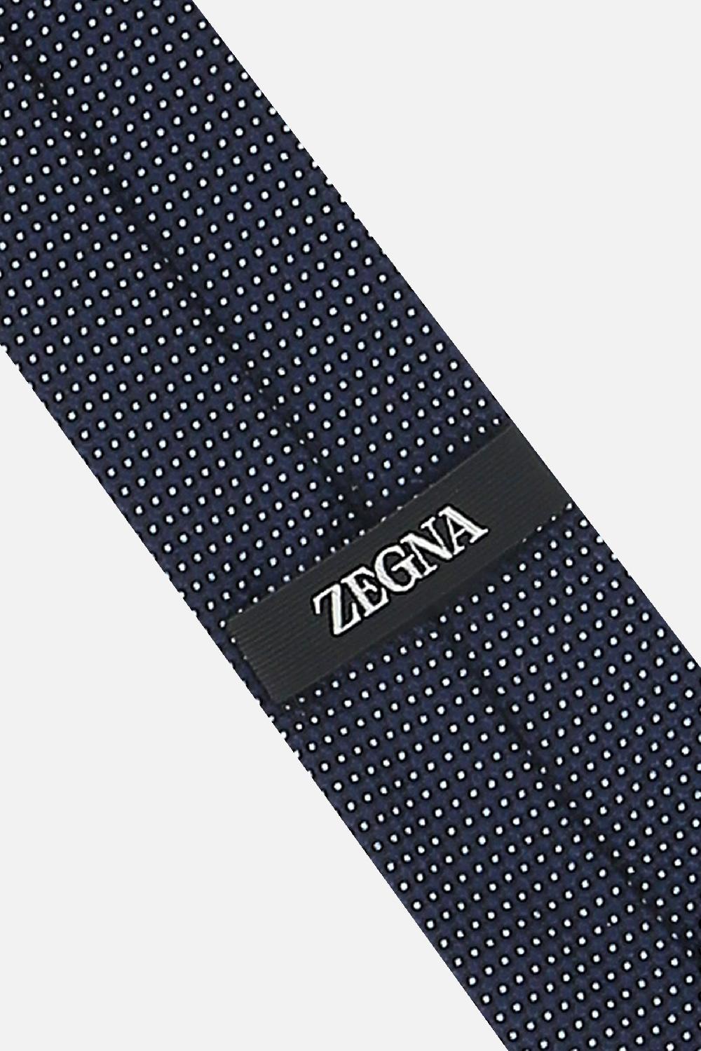 ZEGNA Cravatta In Jacquard Di Seta