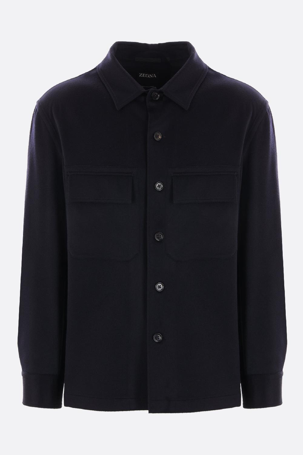 ZEGNA giacca-camicia Alba in Oasi Cashmere