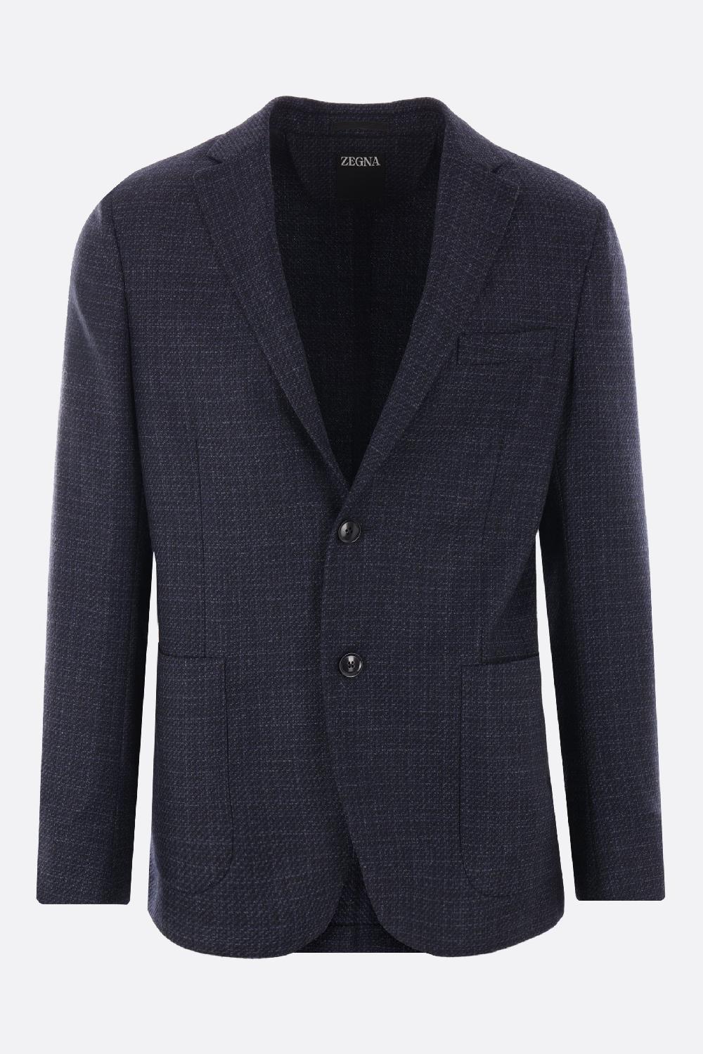 ZEGNA giacca monopetto in lana