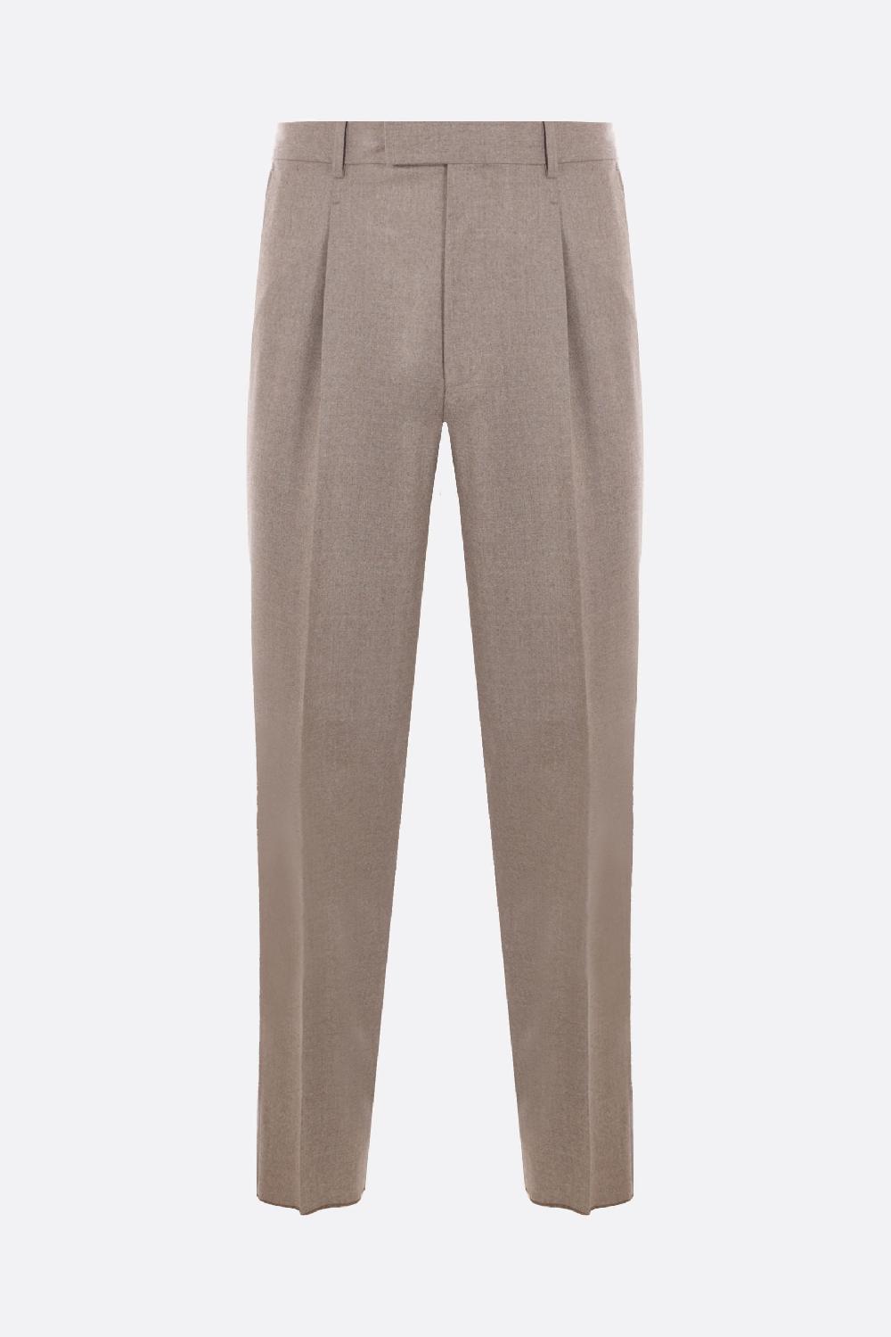 ZEGNA pantalone regular-fit in lana