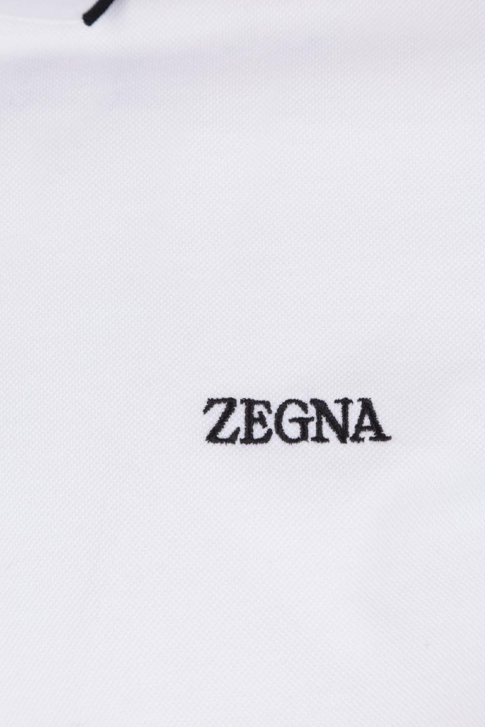 ZEGNA Polo In Piquet Ricamo Logo