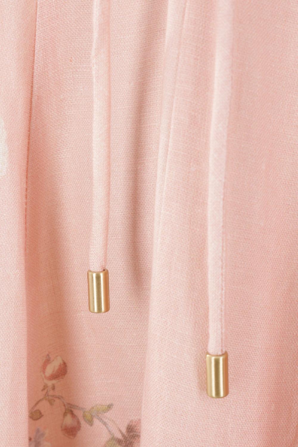 ZIMMERMANN Abito Smanicato Waverly In Lino