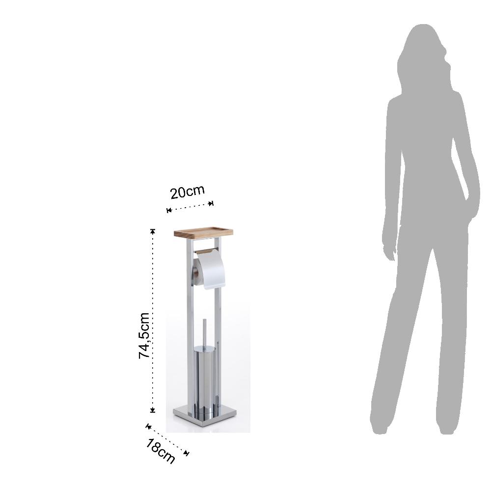 Tomasucci Colonna Porta Spazzolino E Porta Carta Igienica CLO'