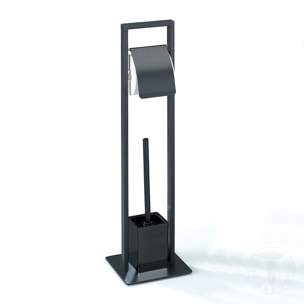 Tomasucci colonna porta spazzolino e porta carta igienica EMORI