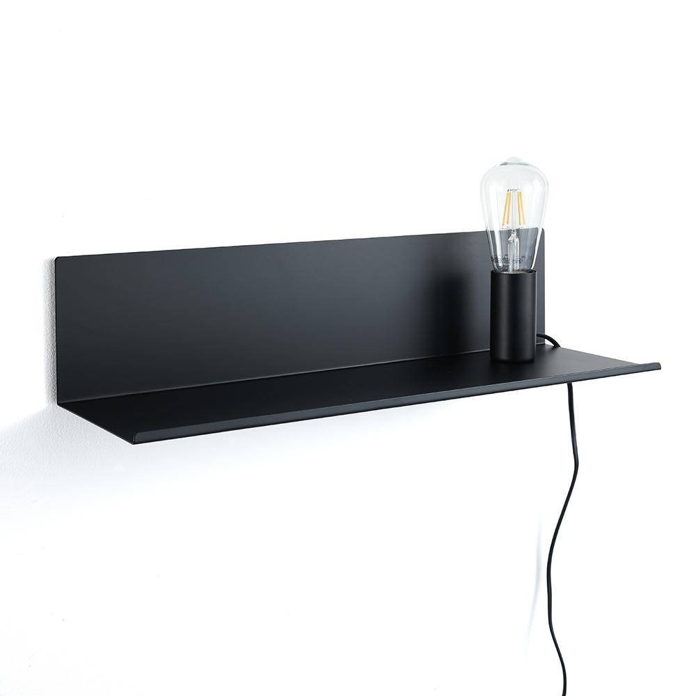 Tomasucci Lampada / mensola / comodino MAGIC SHELF BLACK