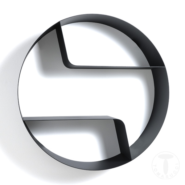 Tomasucci Mensola / Libreria da parete GIOVO DARK GREY