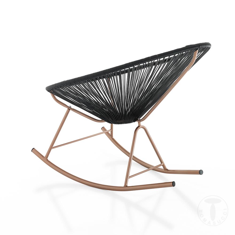 Tomasucci Poltrona A Dondolo Da Interno / Esterno NUMANA BLACK