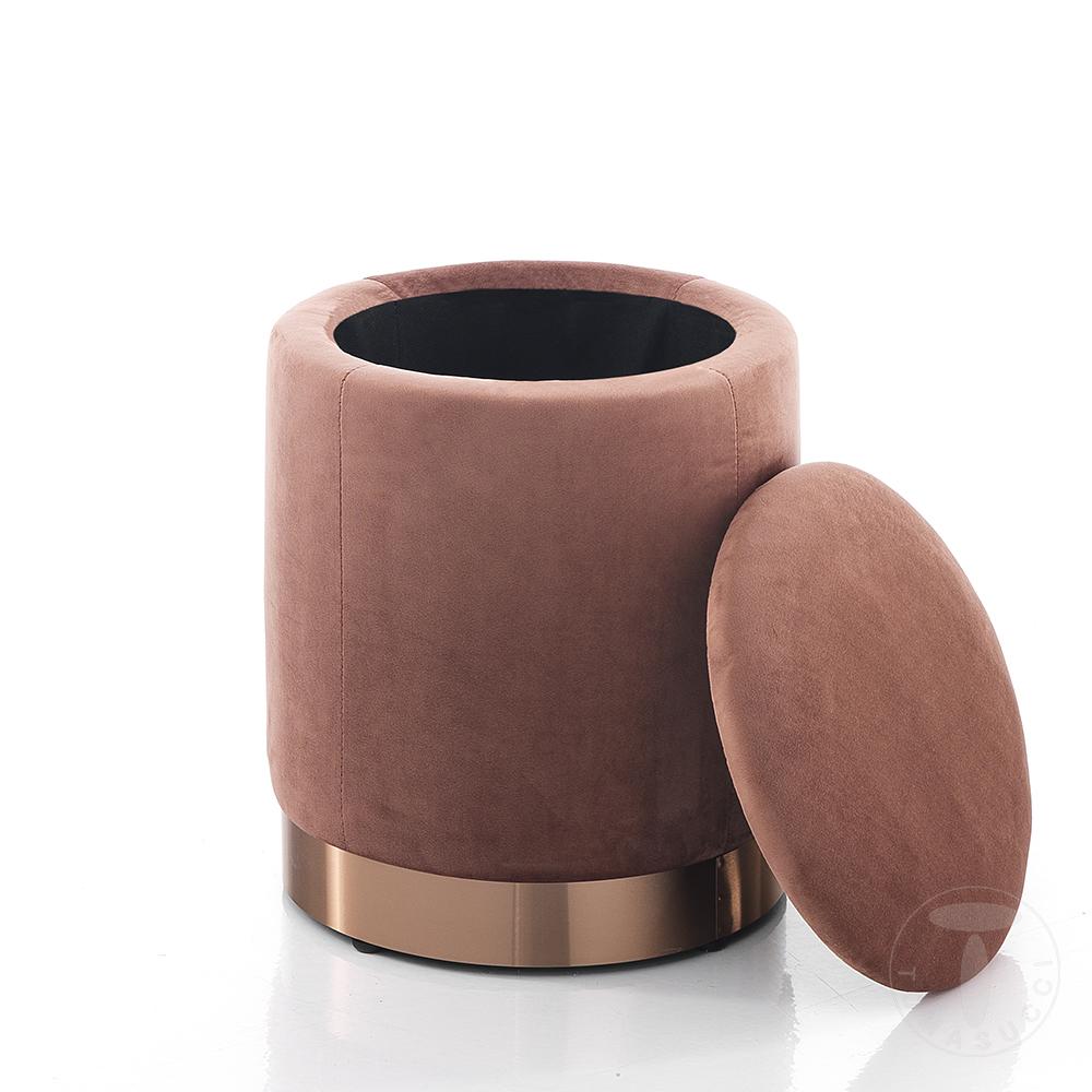 Tomasucci Pouf Imbottito Contenitore DIDO POWDER PINK