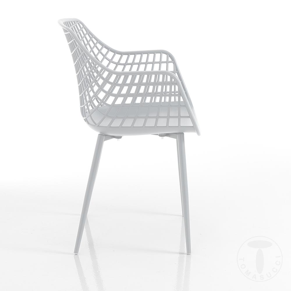 Tomasucci Sedia Da Interno / Esterno NAIROBI WHITE PLUS