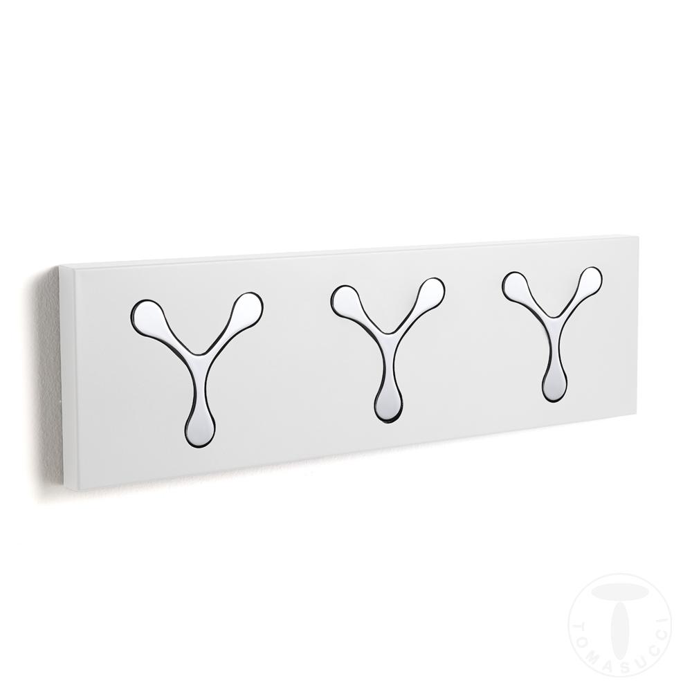 Tomasucci Appendiabiti Da Parete NEW BIN 3 WHITE