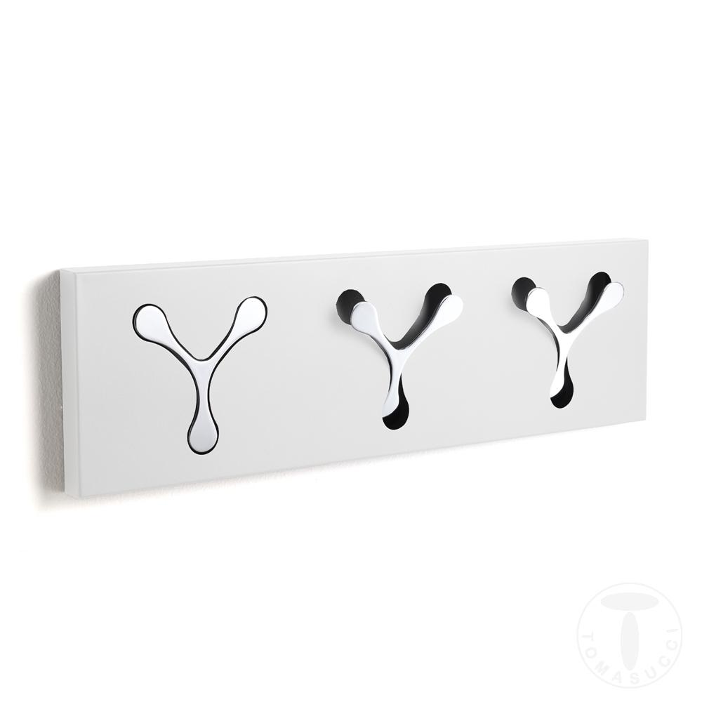 Tomasucci appendiabiti da parete NEW BIN 3 WHITE
